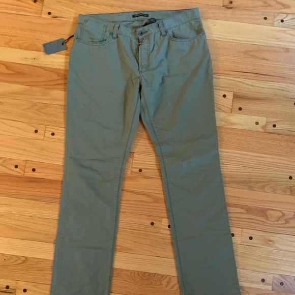 John Varvatos Other - John Varvatos designer khaki green straight leg pants